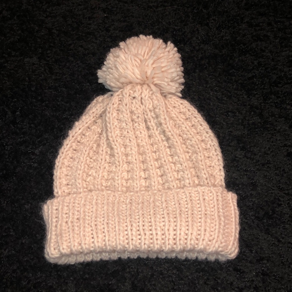 Soft pink beanie